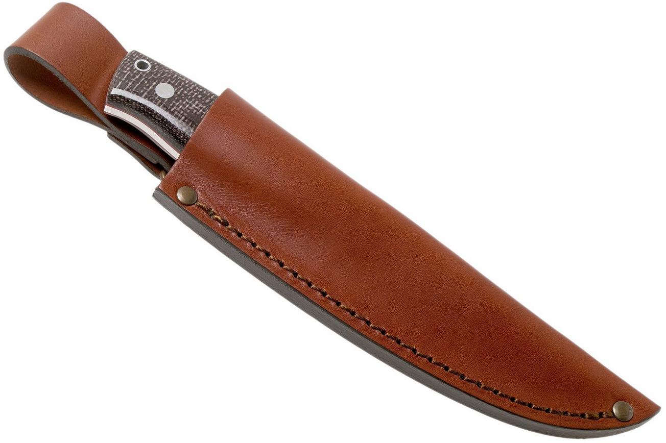 Nordic Knife Design Forester 100, N690, Bison Micarta 2021 vaststaand mes