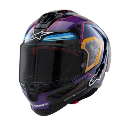 Casque Alpinestars SUPERTECH R10 MARTINATOR - JORGE MARTIN - Bleu / Violet