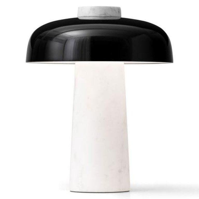 Audo Copenhagen Reverse tafellamp LED travertine/brons