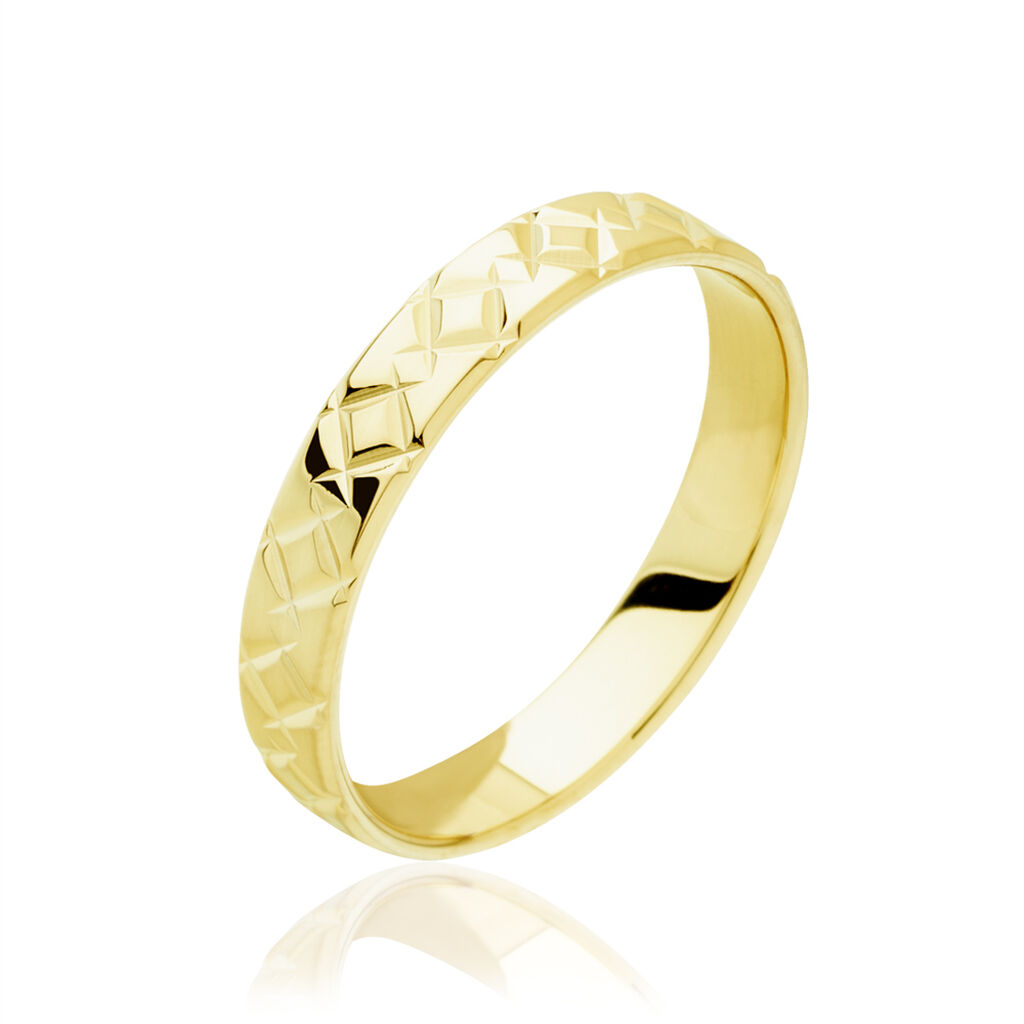 Alliance Fantaisie Ruban Plat Or Jaune