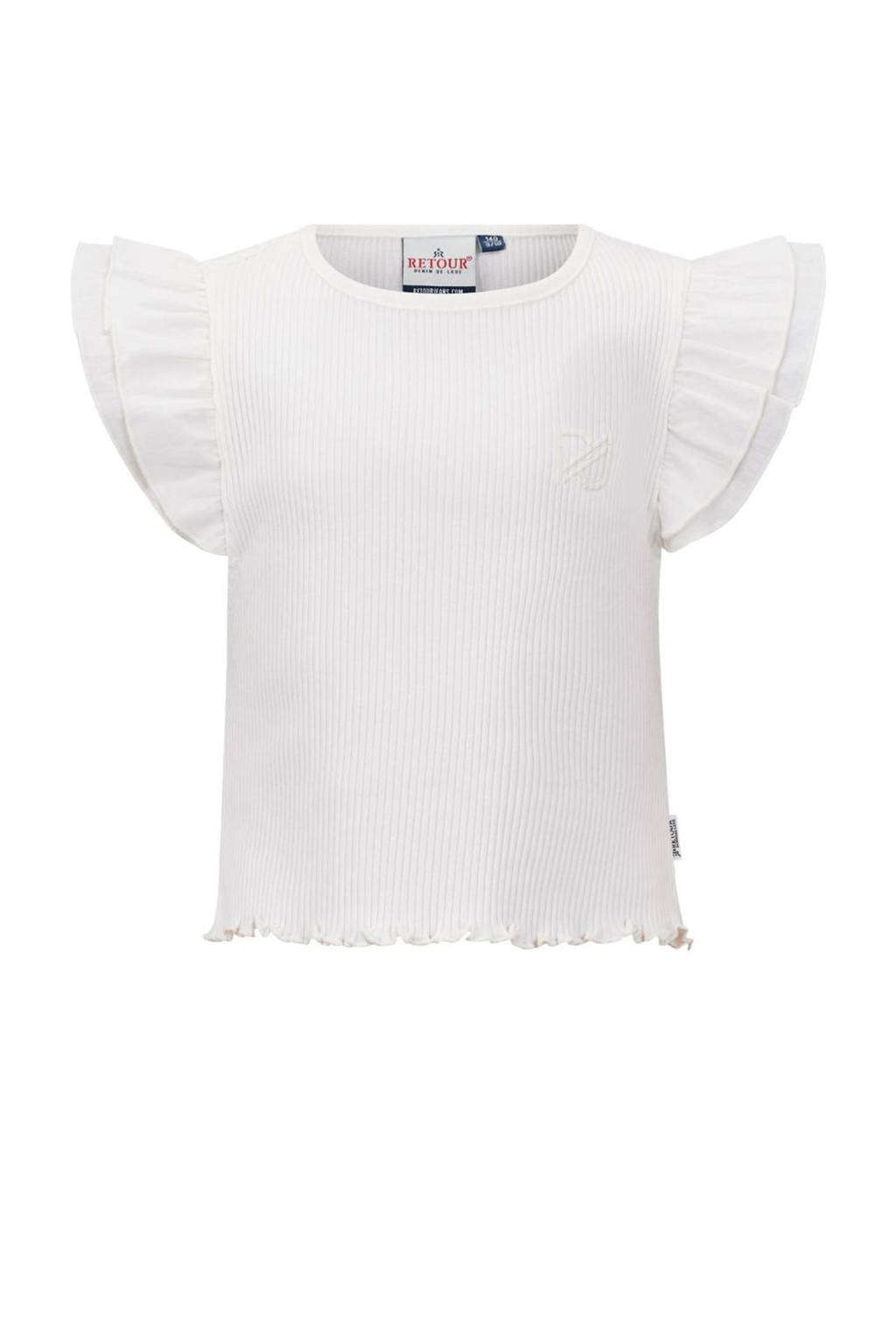Retour Jeans top Royce wit