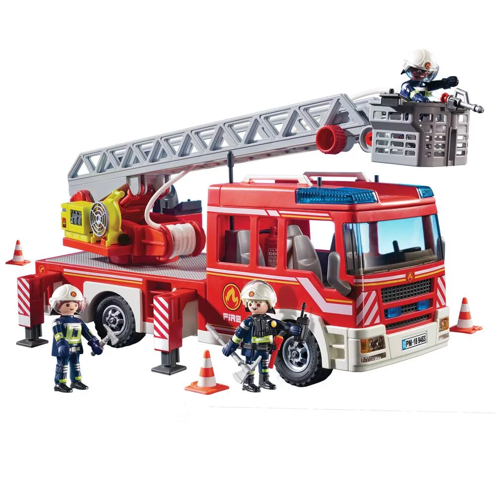 CAMION POMPIERS AVEC ECHELLE PIVOTANTE - 9463