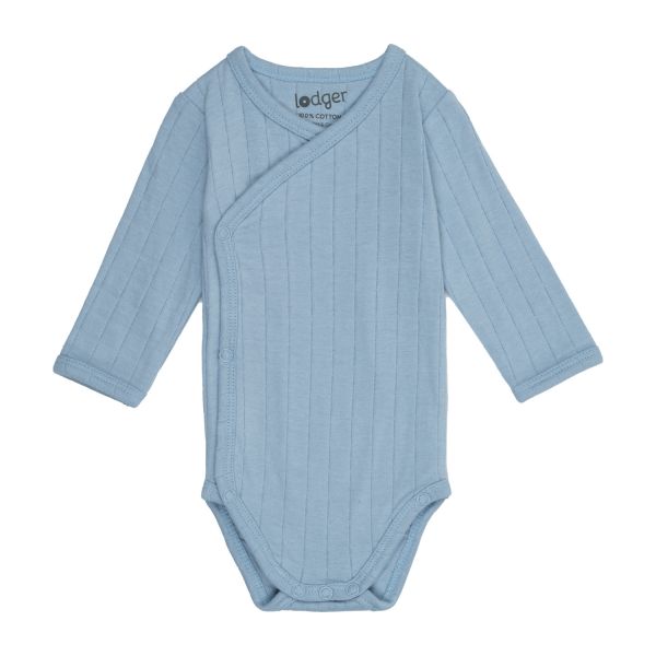 Lodger Solid Overslagromper Lange Mouw - Mt. 50 - Blue Fogg