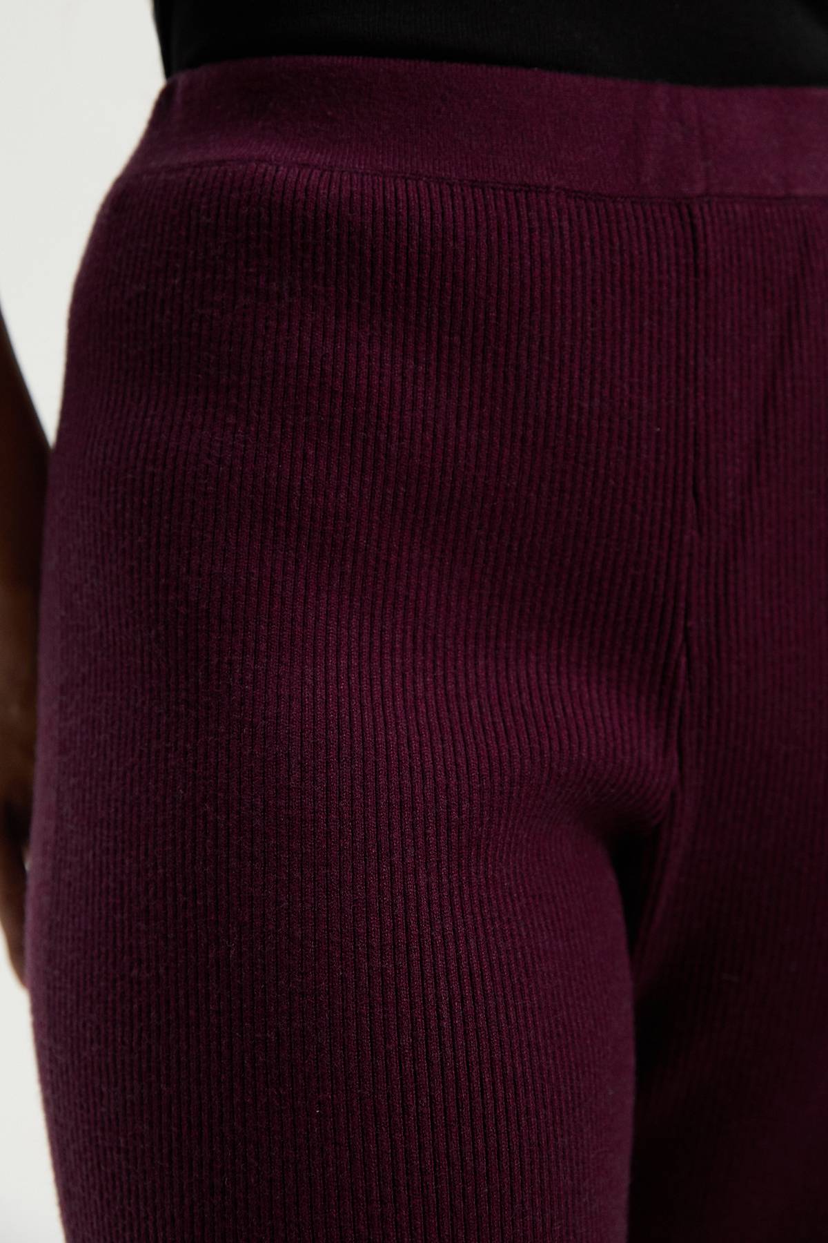 KarenMillen Pantalon Tricoté Côtelé Décontracté