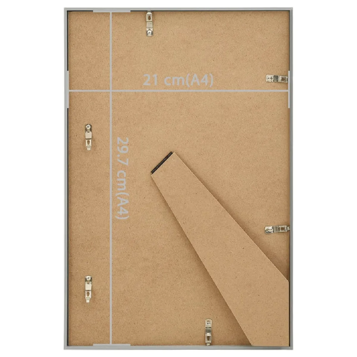 vidaXL Collage de cadres photo Argenté - 5 pcs