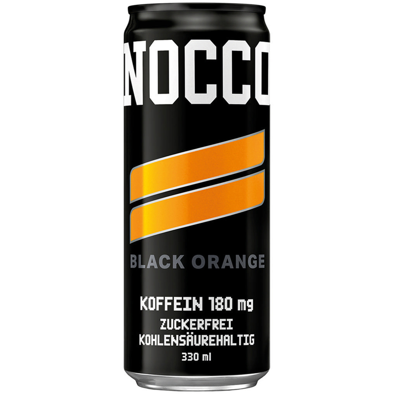 NOCCO Energy Drink Black Orange, 33 cl, 24 Stück