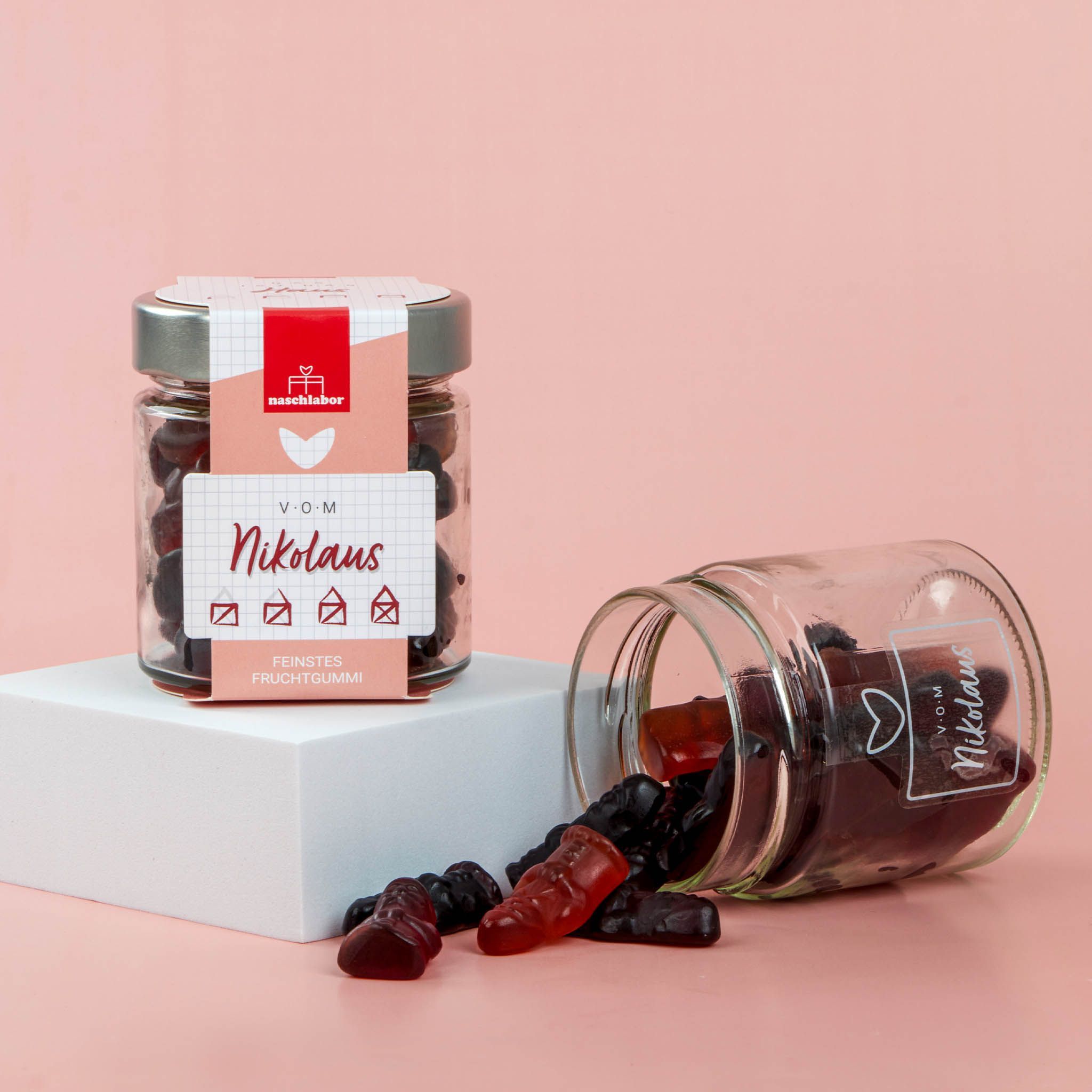 naschlabor Das ist das Haus vom Nikolaus im Geschenkglas