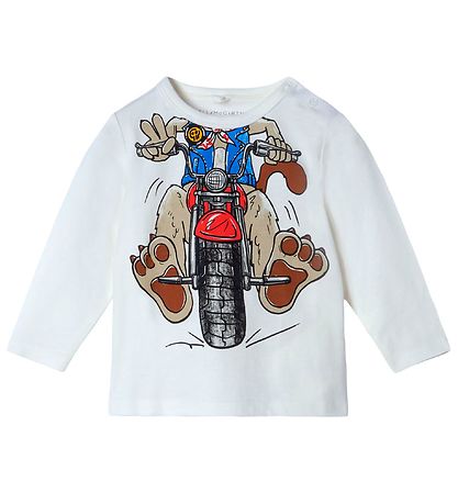 Stella McCartney Kids Kinderbluse - Funny MotorDog - Weiß