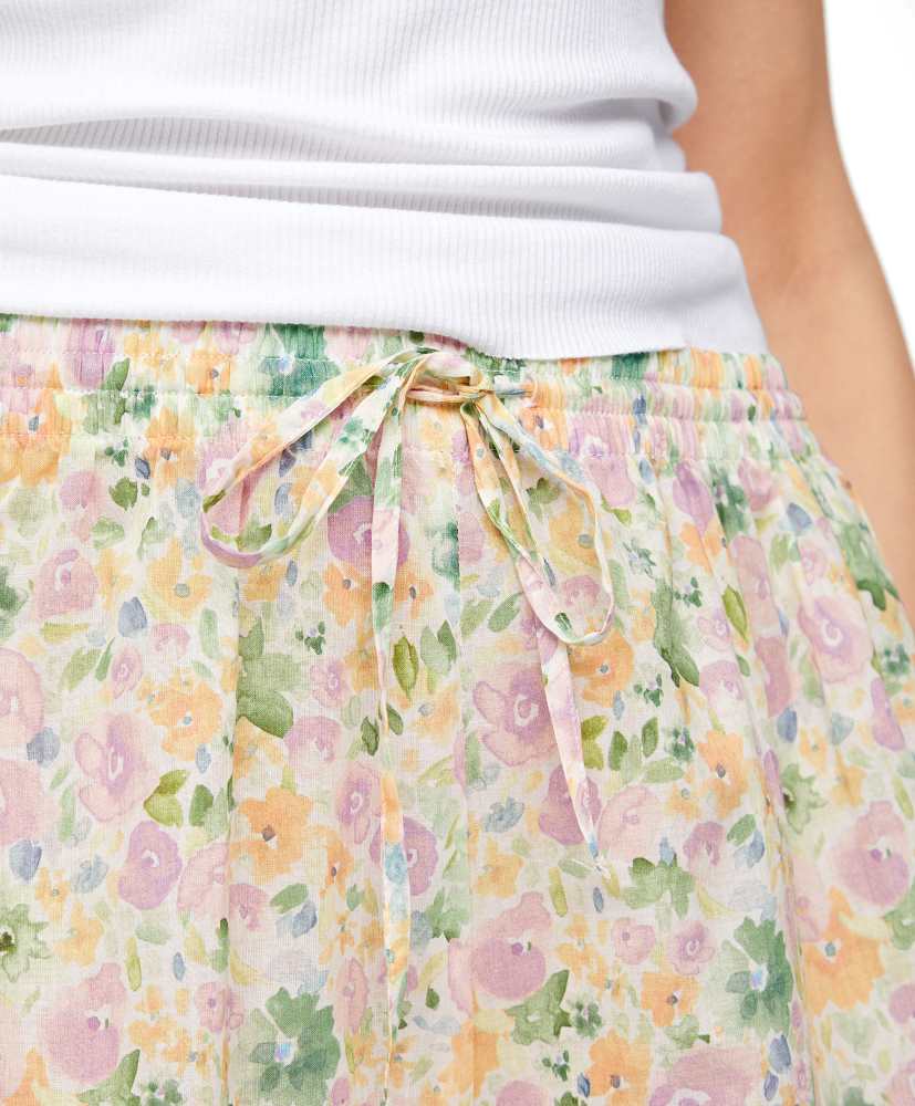 Shorts florais 100% algodão