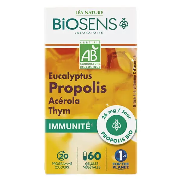 Biosens Immunity Própolis Orgânica 60 cápsulas