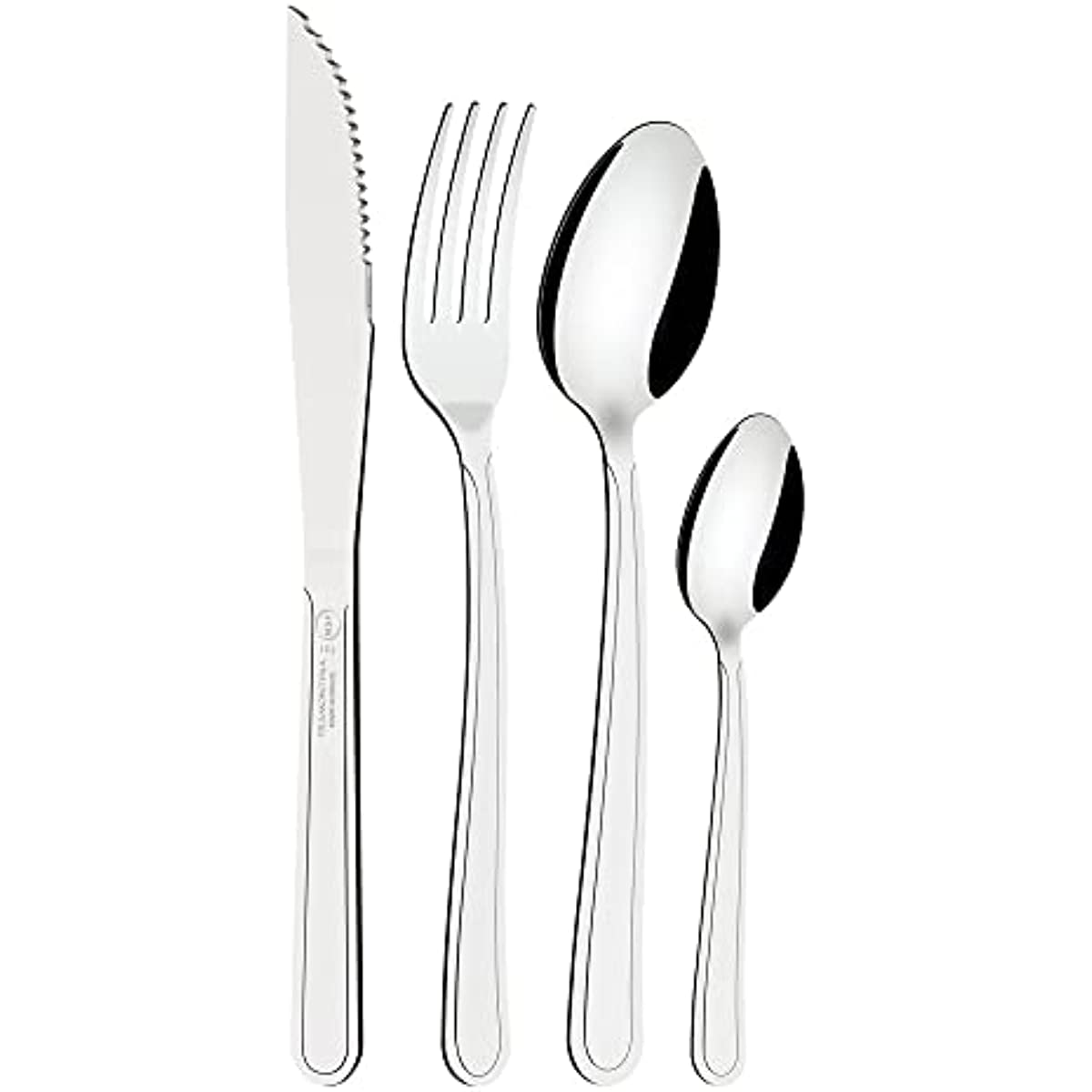 Faqueiro em A&ccedil;o Inox B&uacute;zios com 24 Pe&ccedil;as