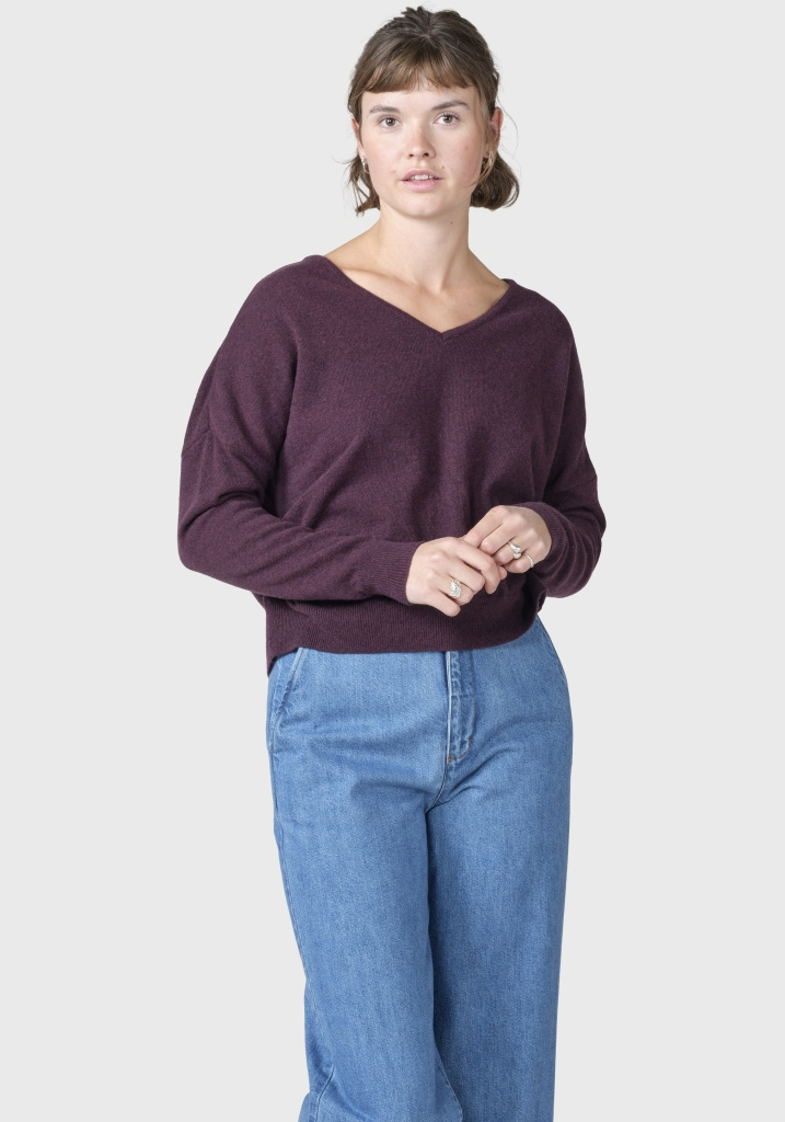 Klitmøller Collective Strickpullover Vanessa Burgundy