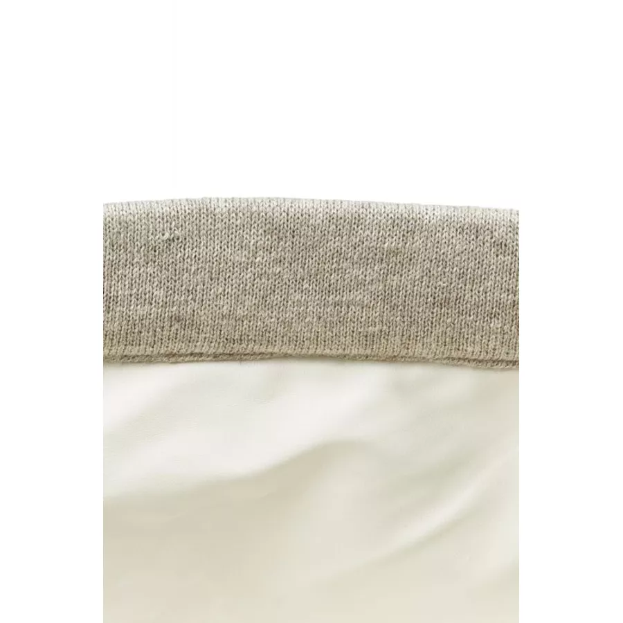 MEYCO Wickeltischkörbchen klein Knit Basic Sand Melange