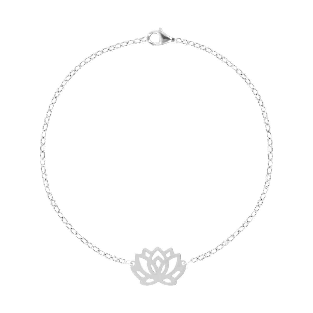 Bracelet en acier argenté