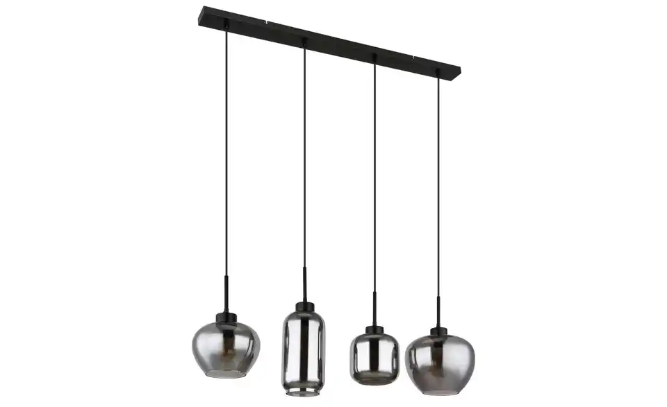 Pendelleuchte 4-flammig/Schwarz 99,5 cm 24 cm