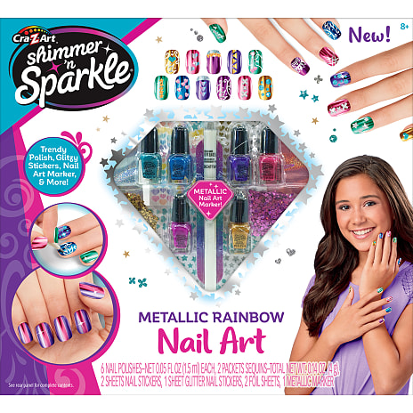 Shimmer n' Sparkle Metallisk negledesign