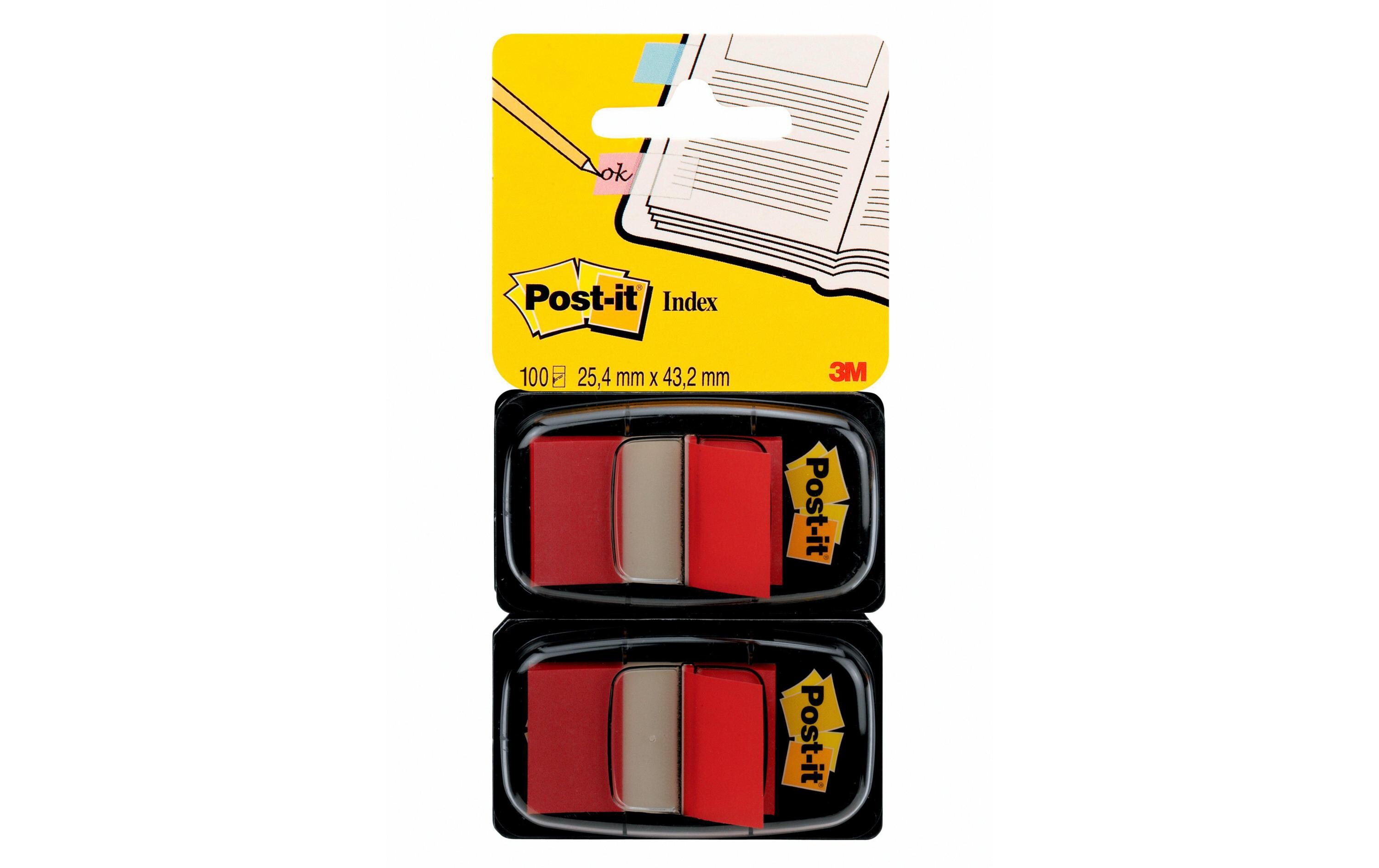 Page Marker Post-it Index 680-B2 Rot, 2 StückPost-it Index Haftstreifen