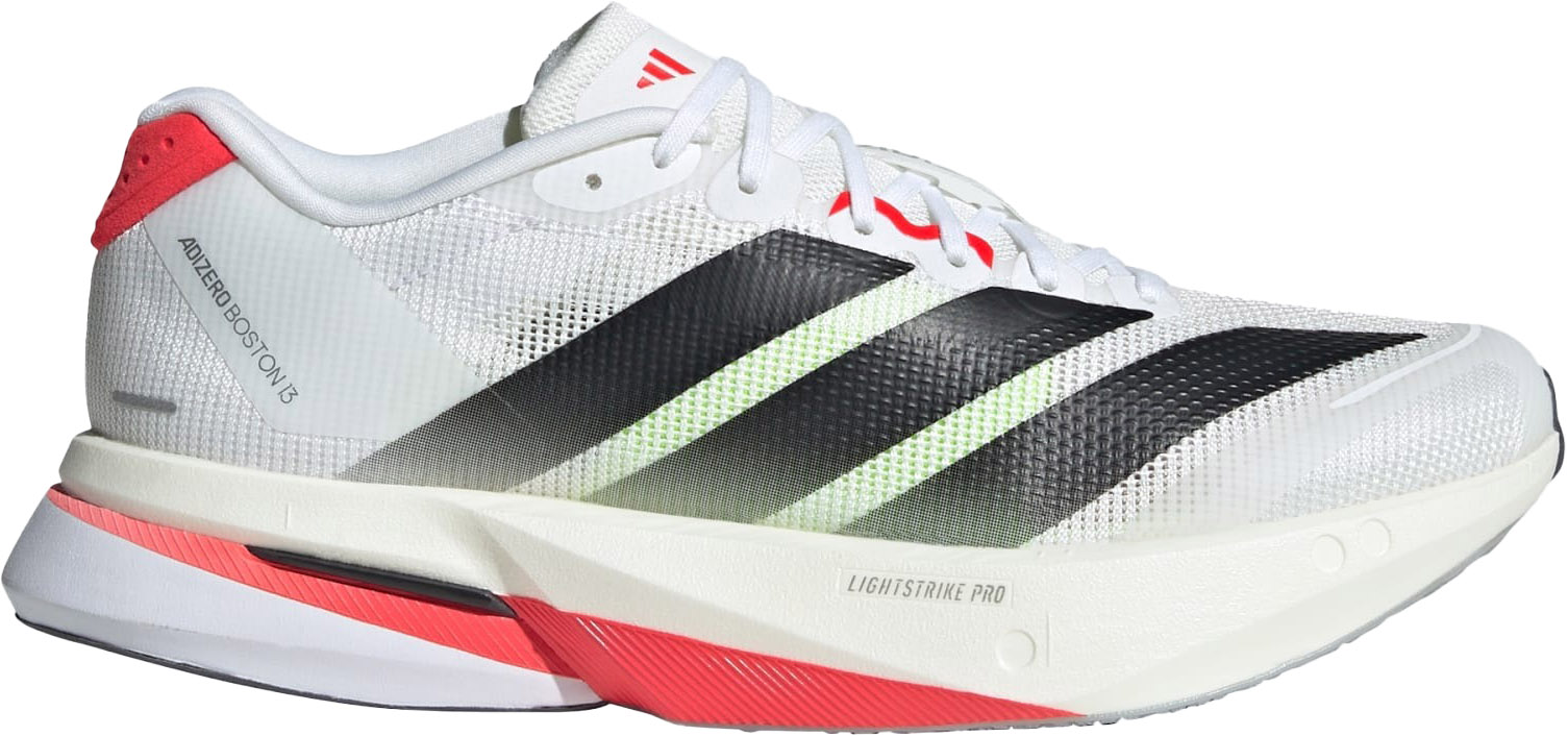 Adizero Boston 13 Dame Cloud White/Core Black/Lucid Red