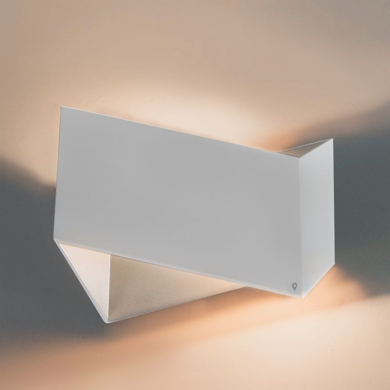 Set van 2 design wandlampen wit - Fold
