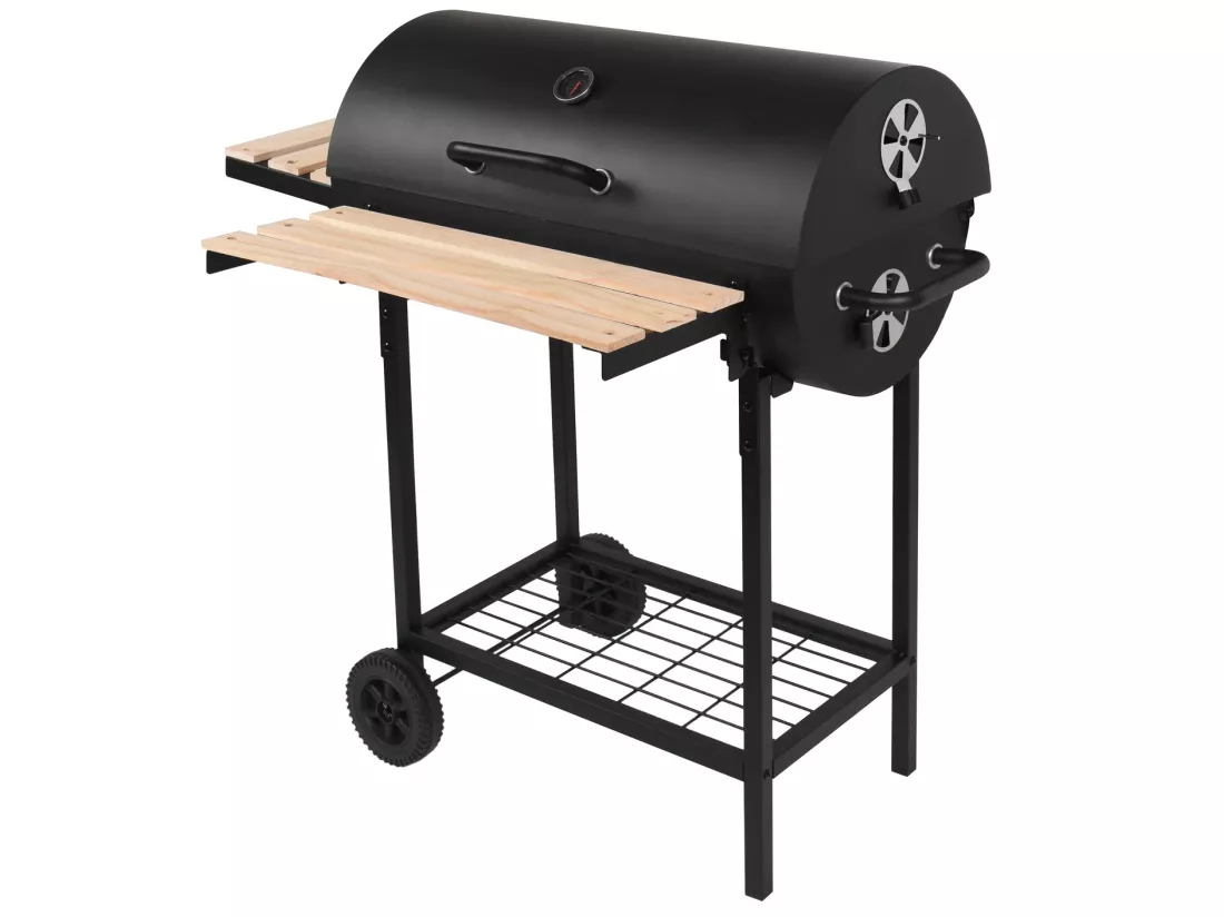 Robby Barbecue à charbon 76x33.5cm avec chariot - smoker one xl