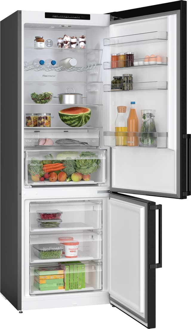 Bosch Serie 4 kølefryseskab KGN49VXCT (black inox)