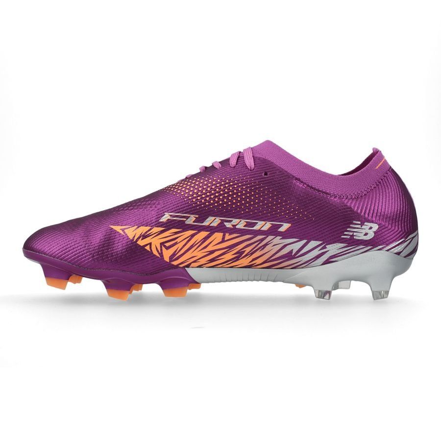 New Balance Furon V8 Elite FG Energy Rush - Violet/Argenté/Orange