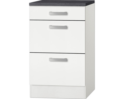 Optifit uittrekbare onderkast Oslo214 BxDxH 50x60x84,8 cm wit mat gedemonteerd