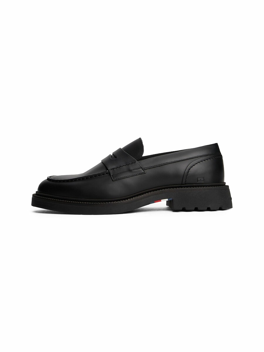 TOMMY HILFIGER<br>Mocassins em leer