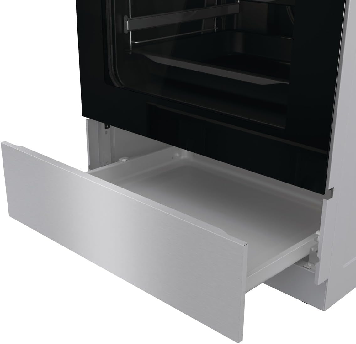 Gorenje GEIT6C60XPG Elektro Standherd mit Induktionskochfeld / 60 cm / 71 Liter/AirFry/Kindersicherung/GentleClose/AquaClean/BridgeZone/PowerBoost/edelstahl