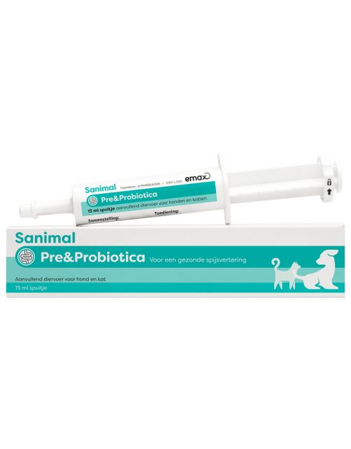 Sanimal Pre&Probiotica - Supplement - Spijsvertering - 15 ml