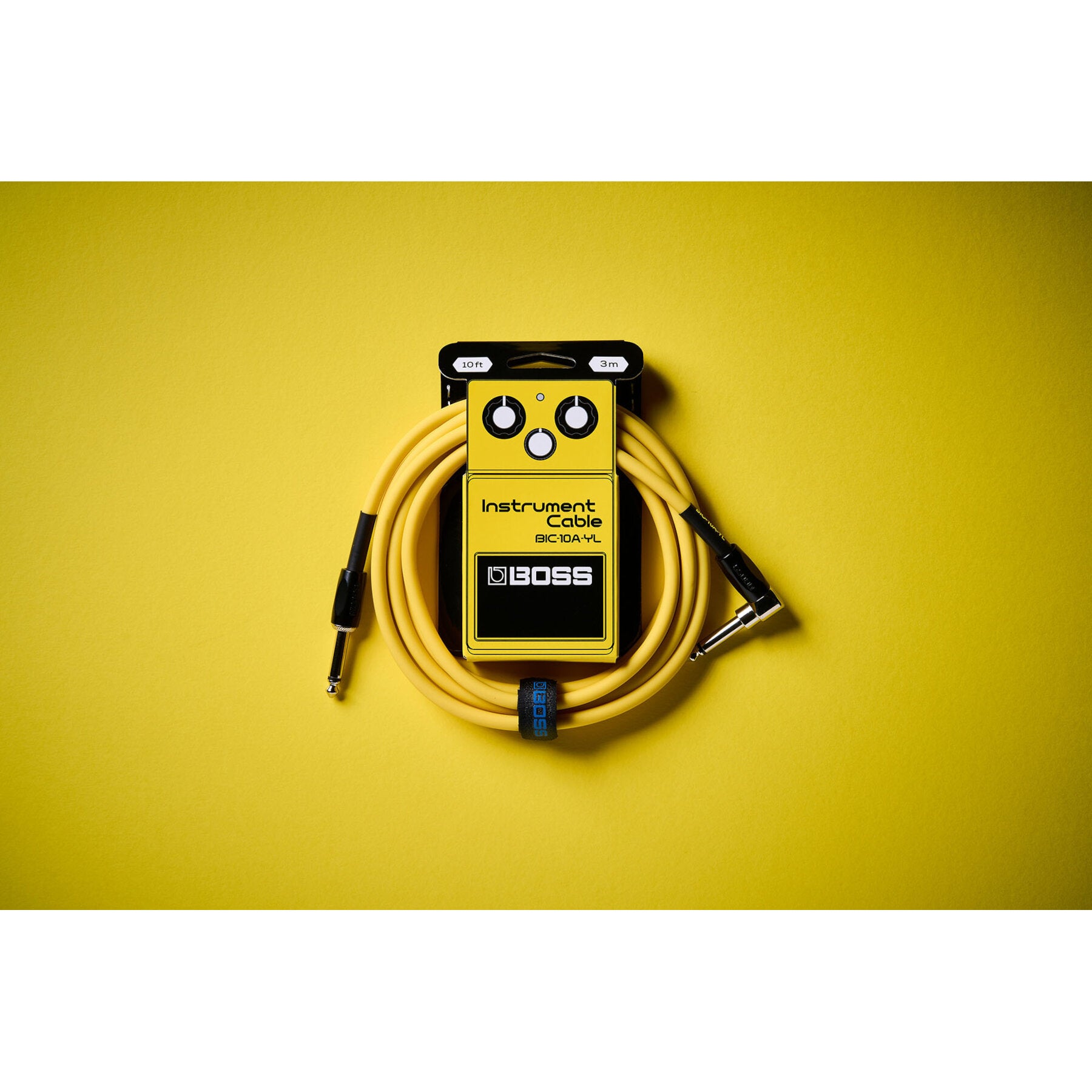Boss BIC-10A Yellow instrumentkabel 3m recht-haaks