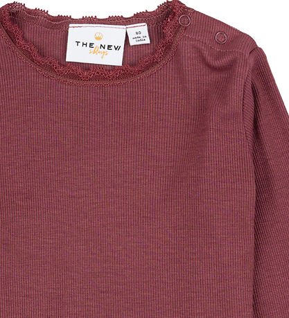 The New Siblings Bluse - Rib - TnsKrista - Crushed Berry
