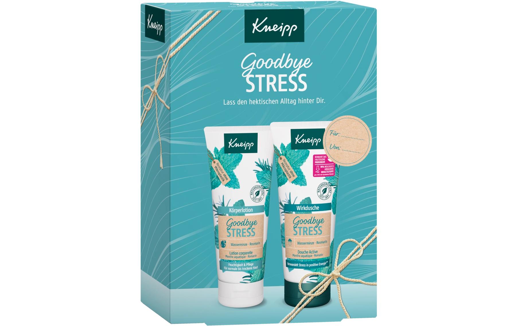 Goodbye Stress 2 x 200 mlGeschenkbox mit hochwertigen Pflegeprodukten