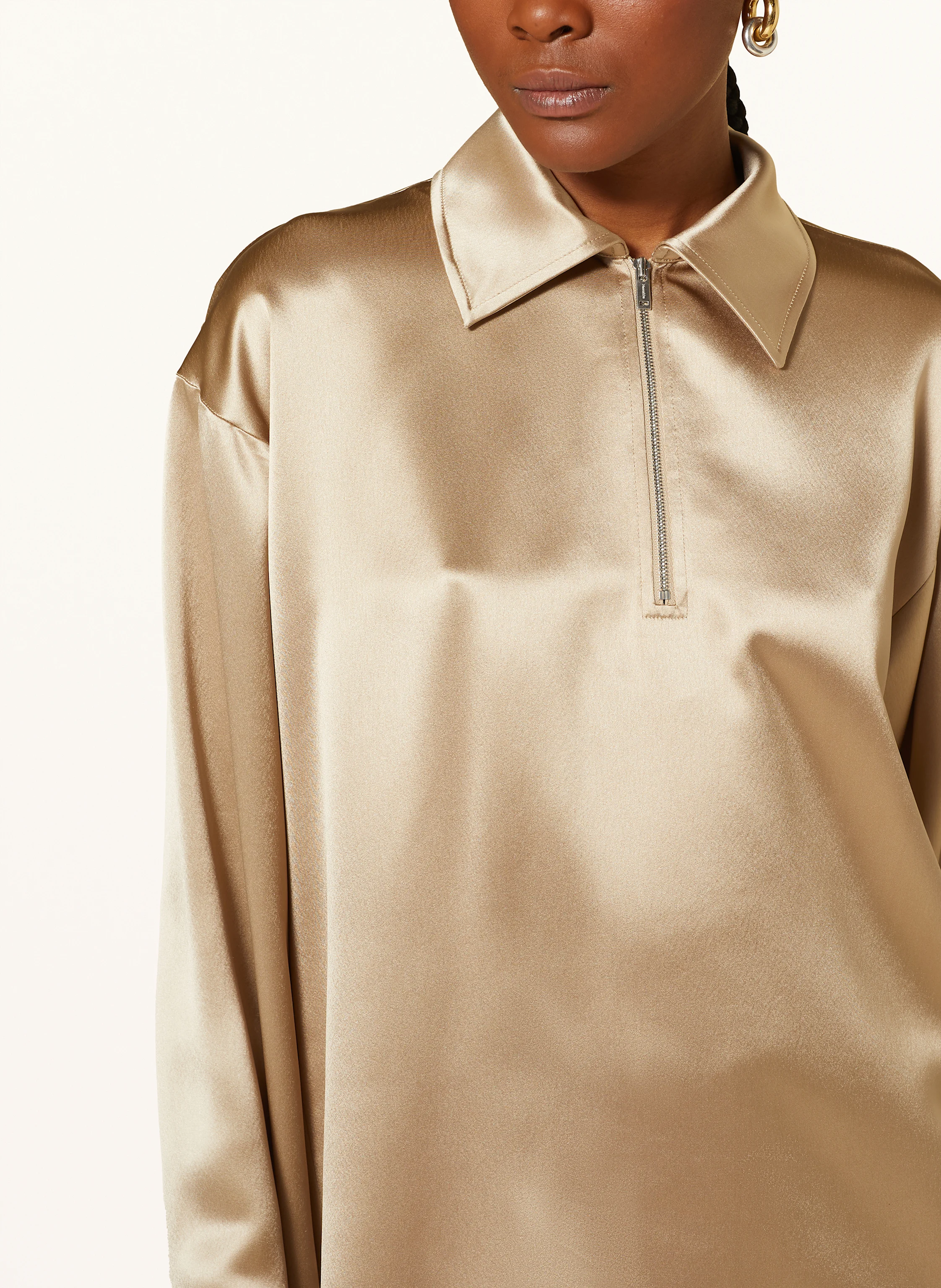 Nanushka Blusenshirt MENCIA aus Satin