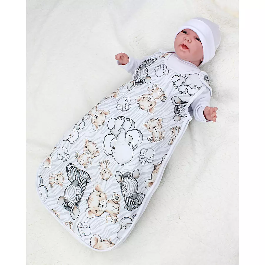TupTam Baby Ganzjahres Schlafsack Wattiert graubraun