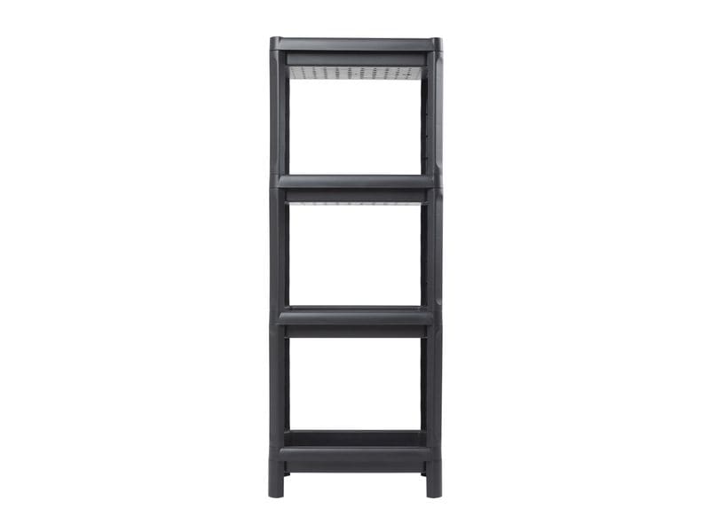Toomax Regal Linda 38 x 100 cm Schwarz Vielseitiges und 4-stöckiges Mehrzweckregal