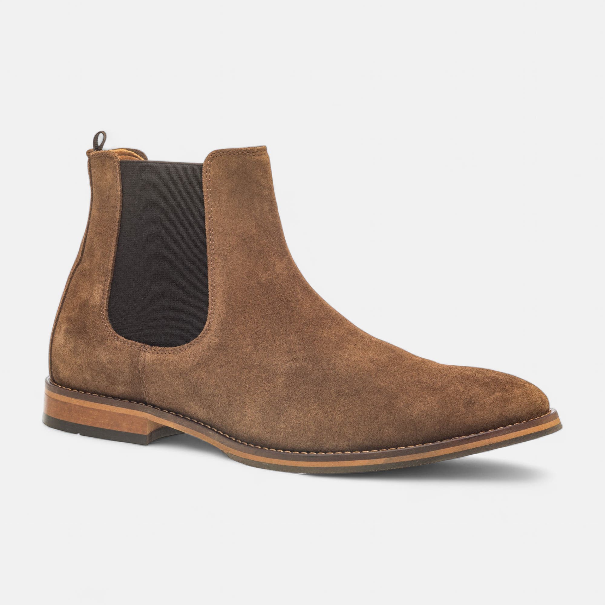 Bottines habillées Homme en cuir taupe
