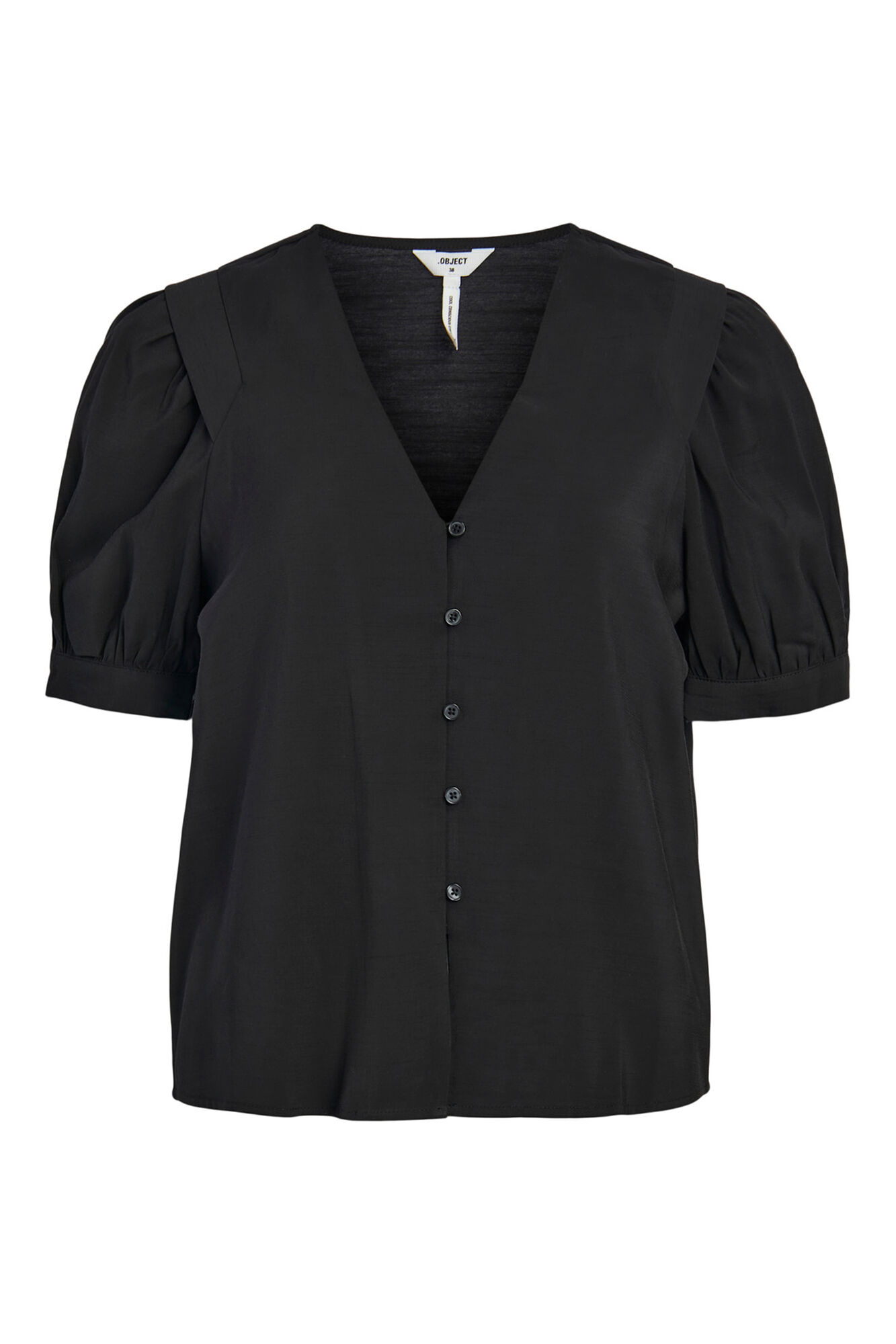Blusa com mangas bufantes - Preta