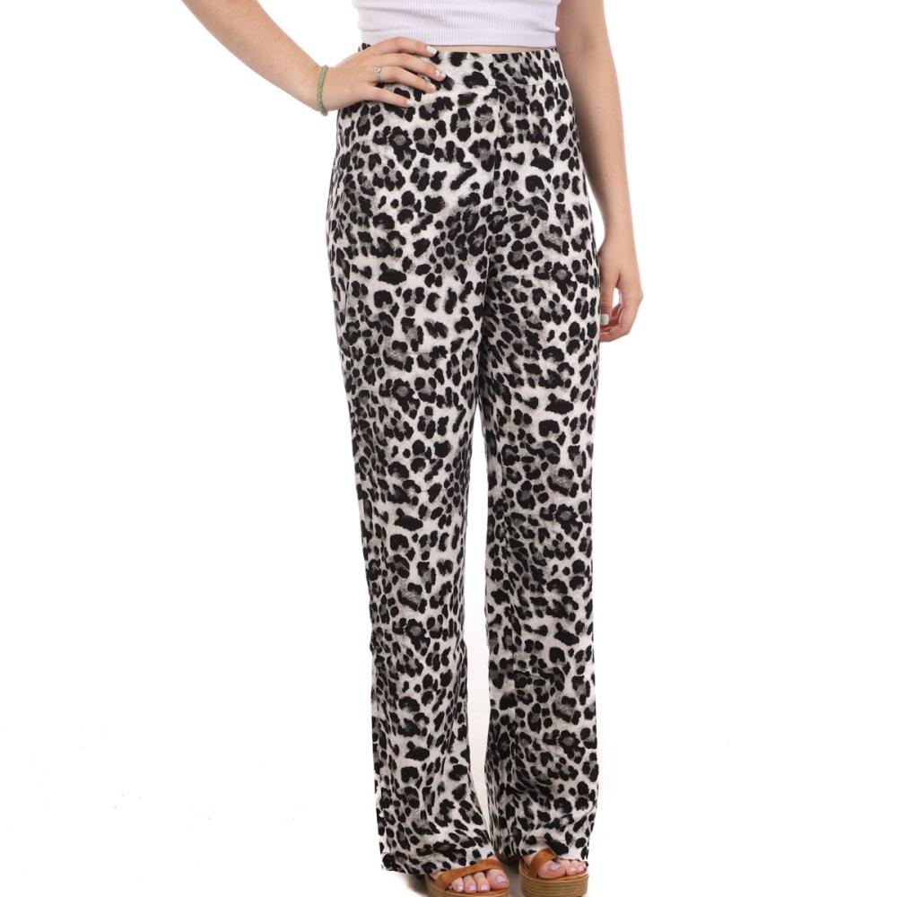 Vero Moda Pantalon Léopard Noir/Blanc Femme Vero Moda Easy