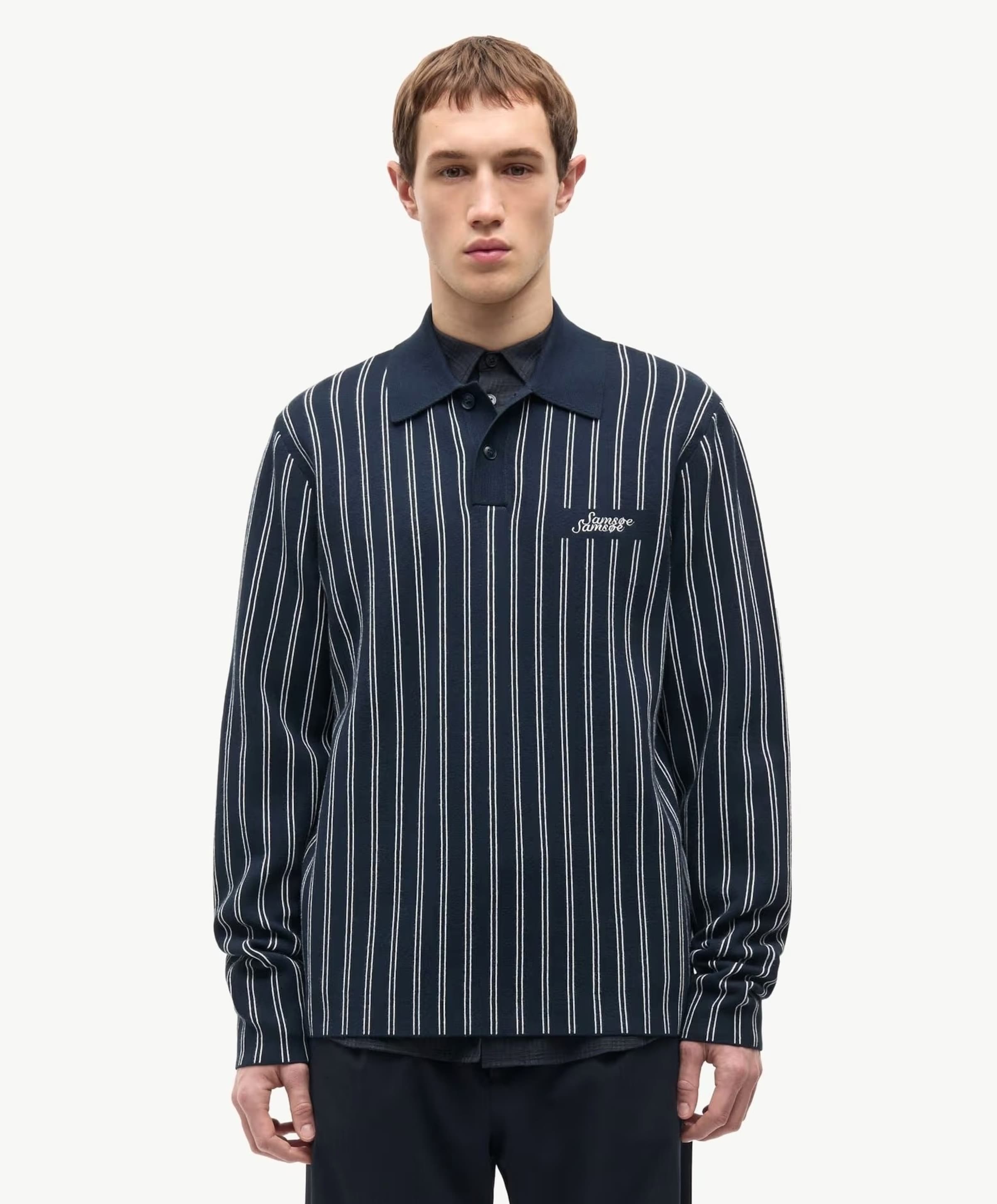 Samsøe Samsøe Heren polo blauw
