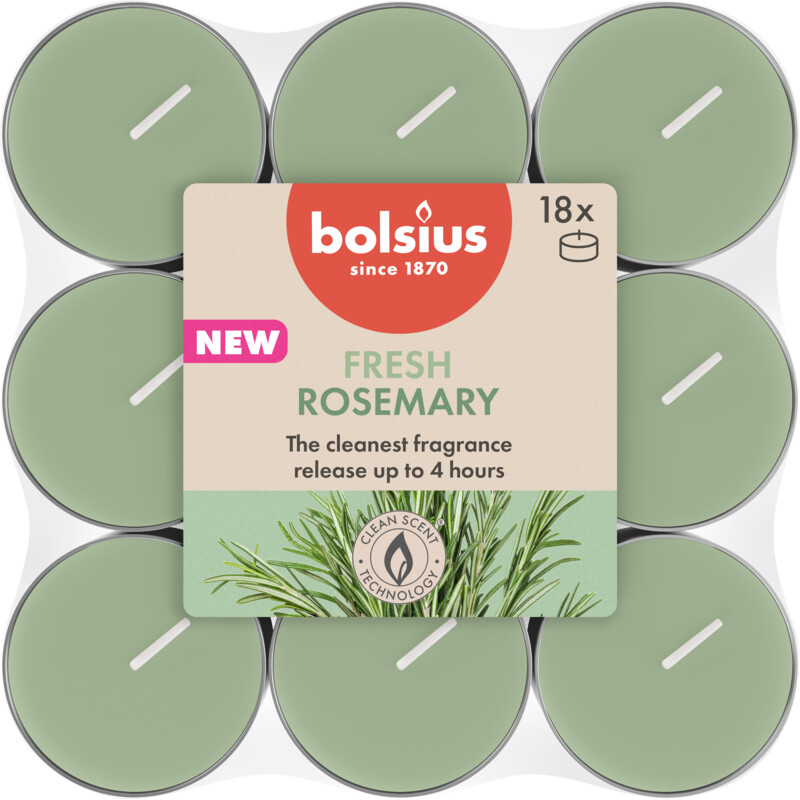 Bolsius Geurtheelichten 4u true scent rozemarijn
