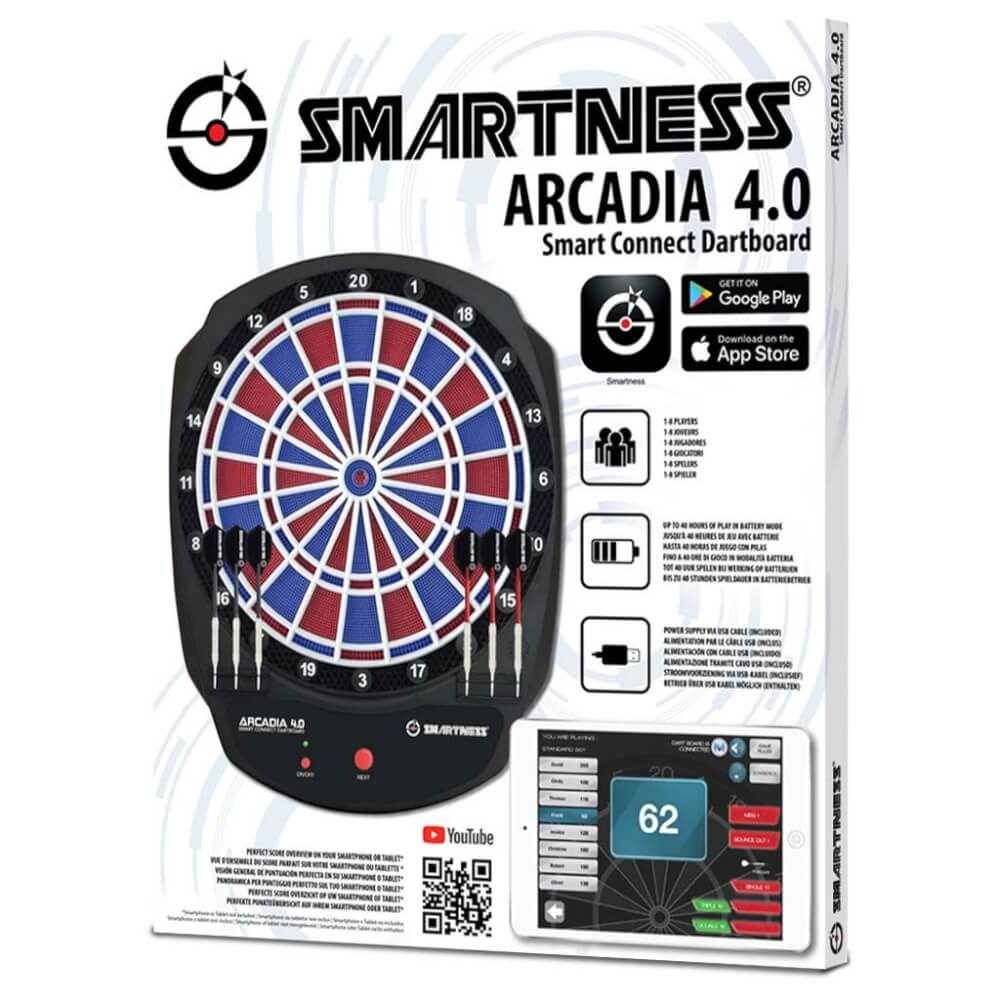 Carromco Smartness Elektronik Dartboard Arcadia 4.0, 2-Loch Abstand