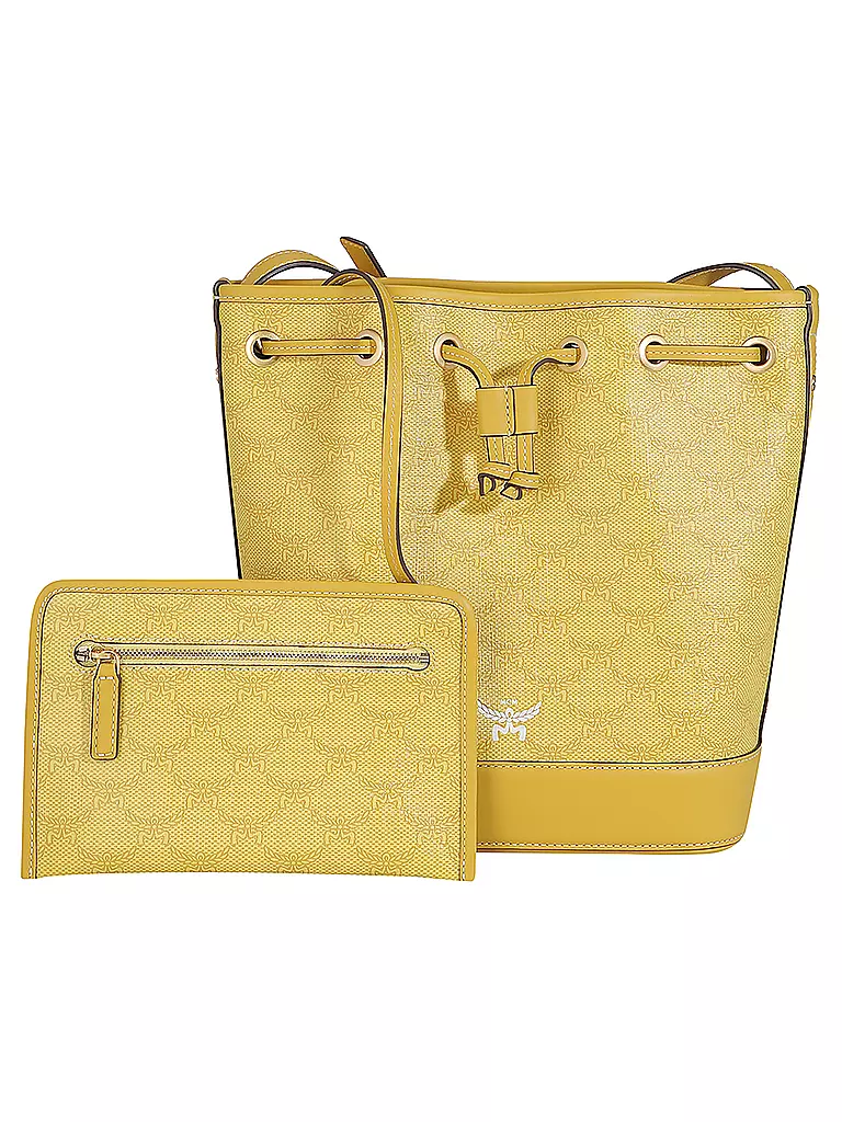 MCM Tasche - Bucket Bag HIMME LAURETOS Medium gelb