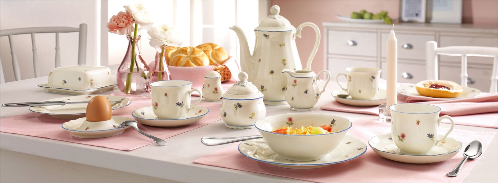 Seltmann Weiden Kaffee-Untertasse MARIE LUISE STREUBLUME weiß/ mehrfarbig