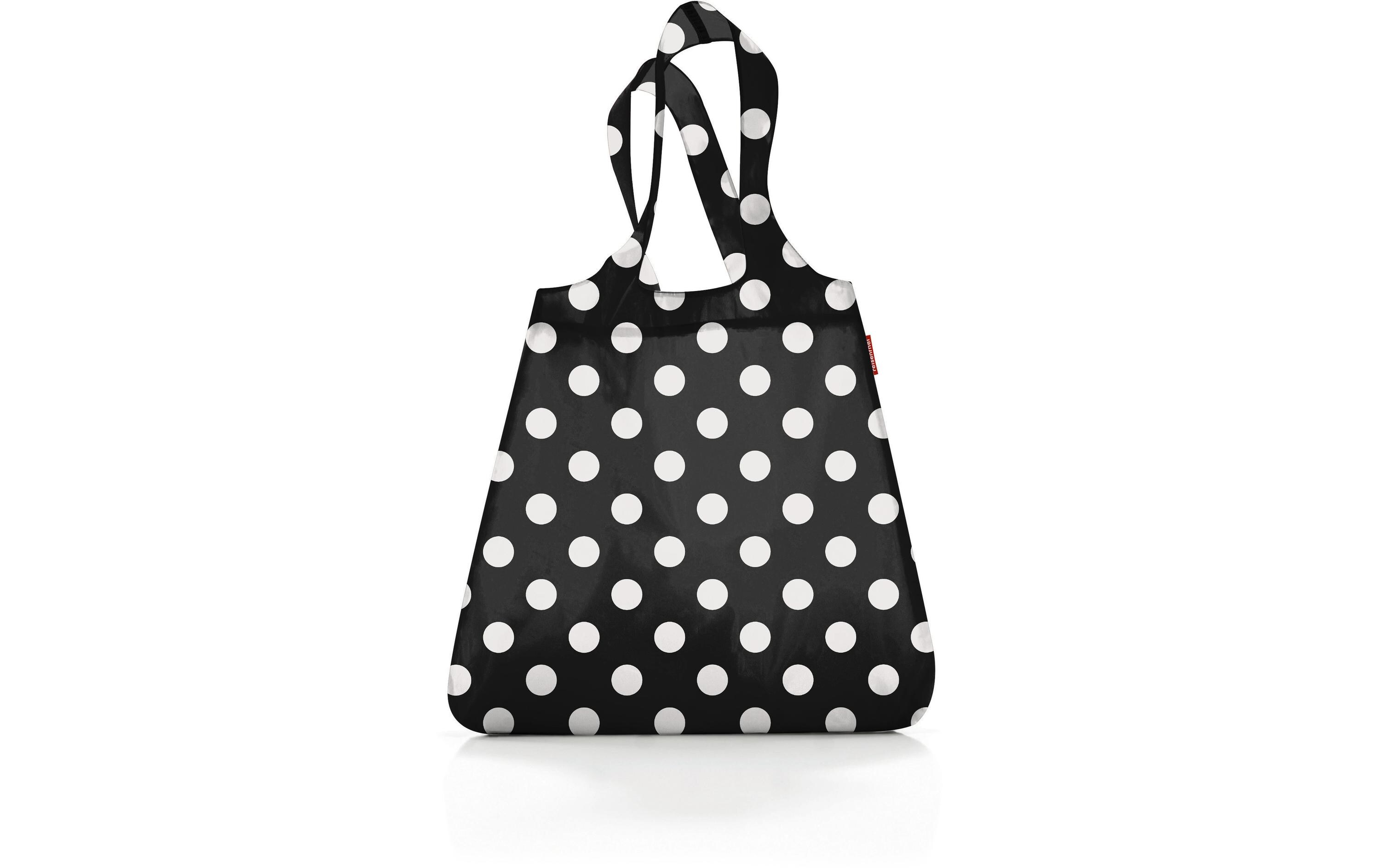 Tasche Mini Maxi Shopper Dots WhiteEinkaufstasche aus Polyester