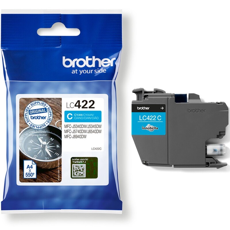 Brother LC-422C Tintenpatrone, cyan