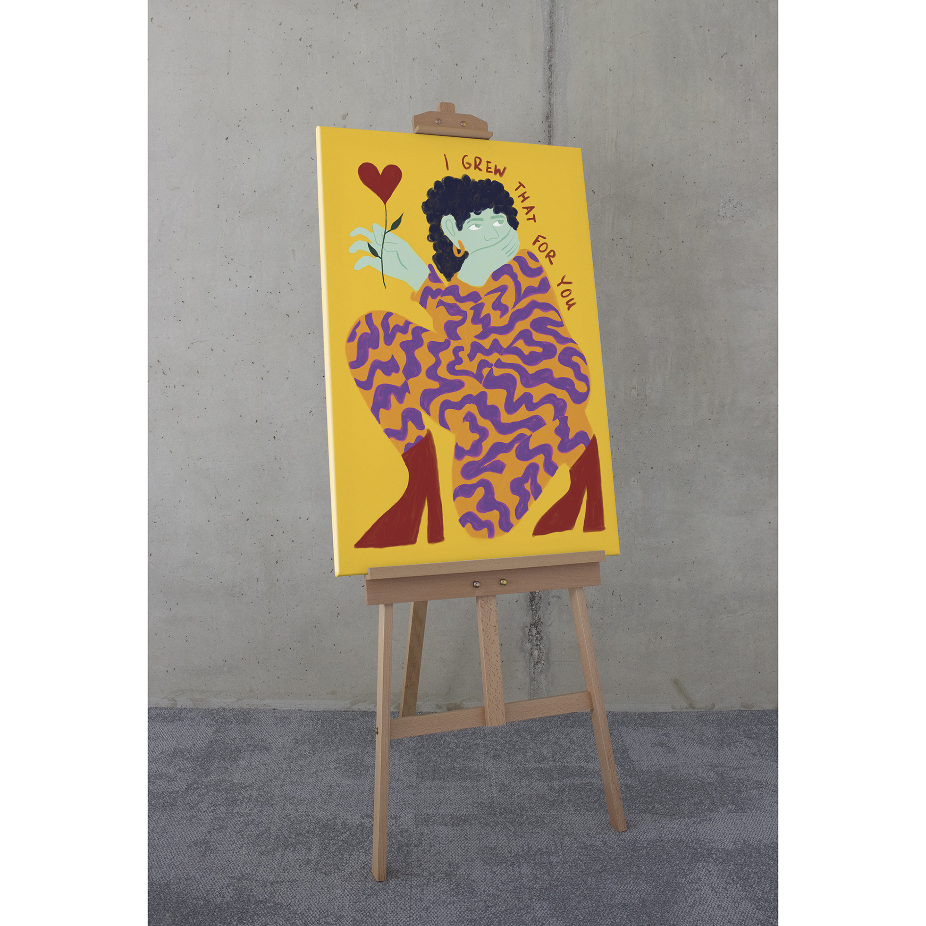 Keilrahmenbild FOR YOU - bunt - 60x90 cm