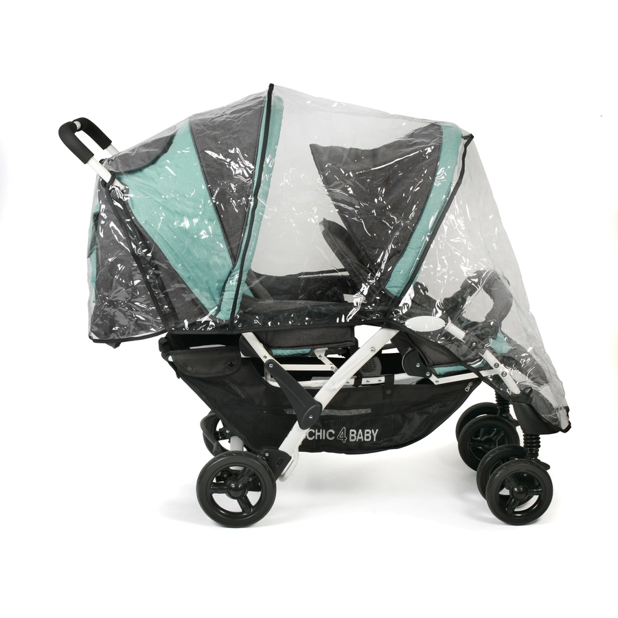 CHIC 4 BABY Geschwisterwagen DUO Melange mint