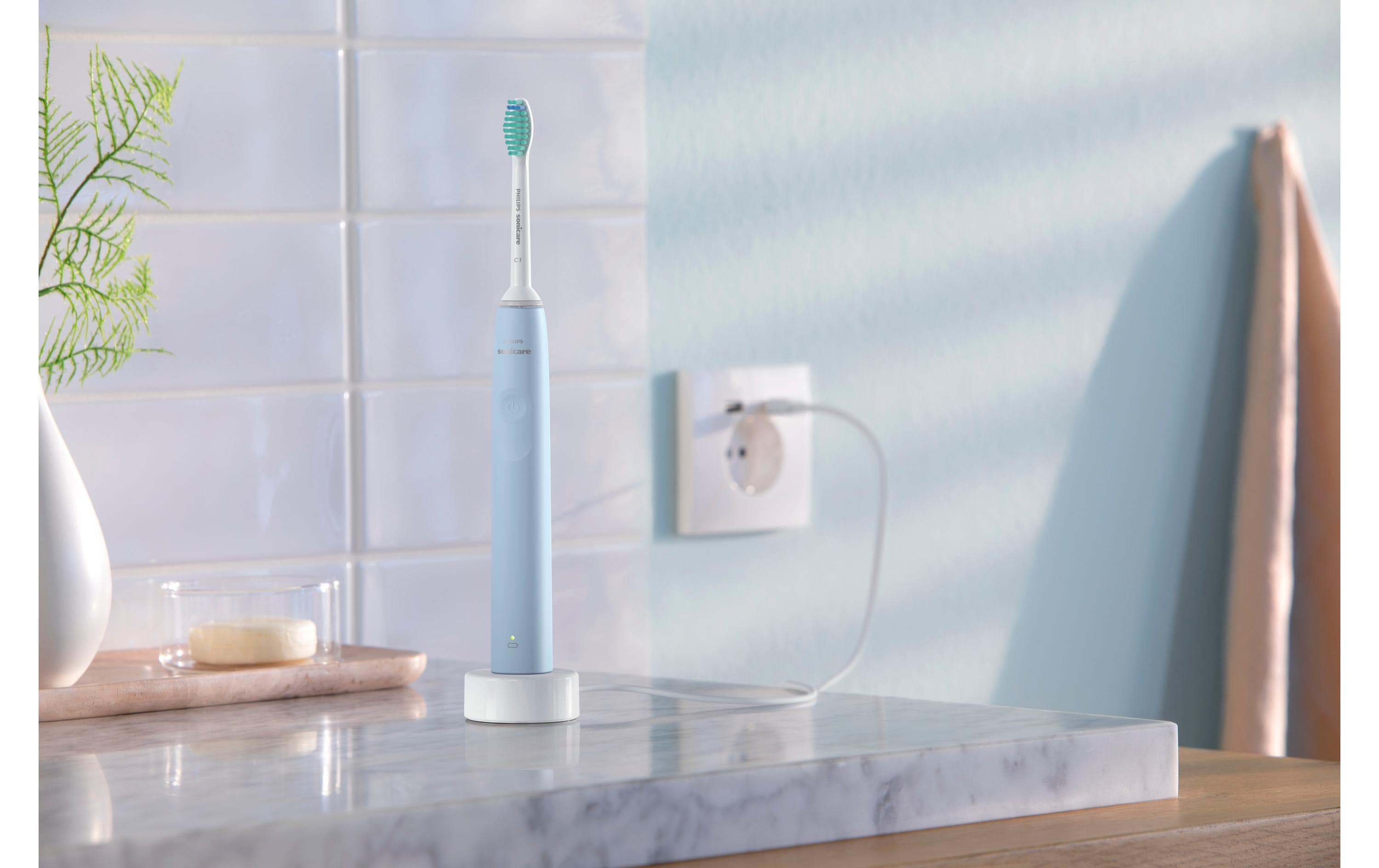 Schallzahnbürste Sonicare Series 2100 HX3651/12 BlauElektrische Zahnbürste