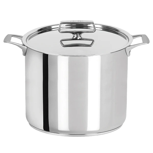 Marmite tout inox et couvercle Castel'Pro 24 cm Cristel